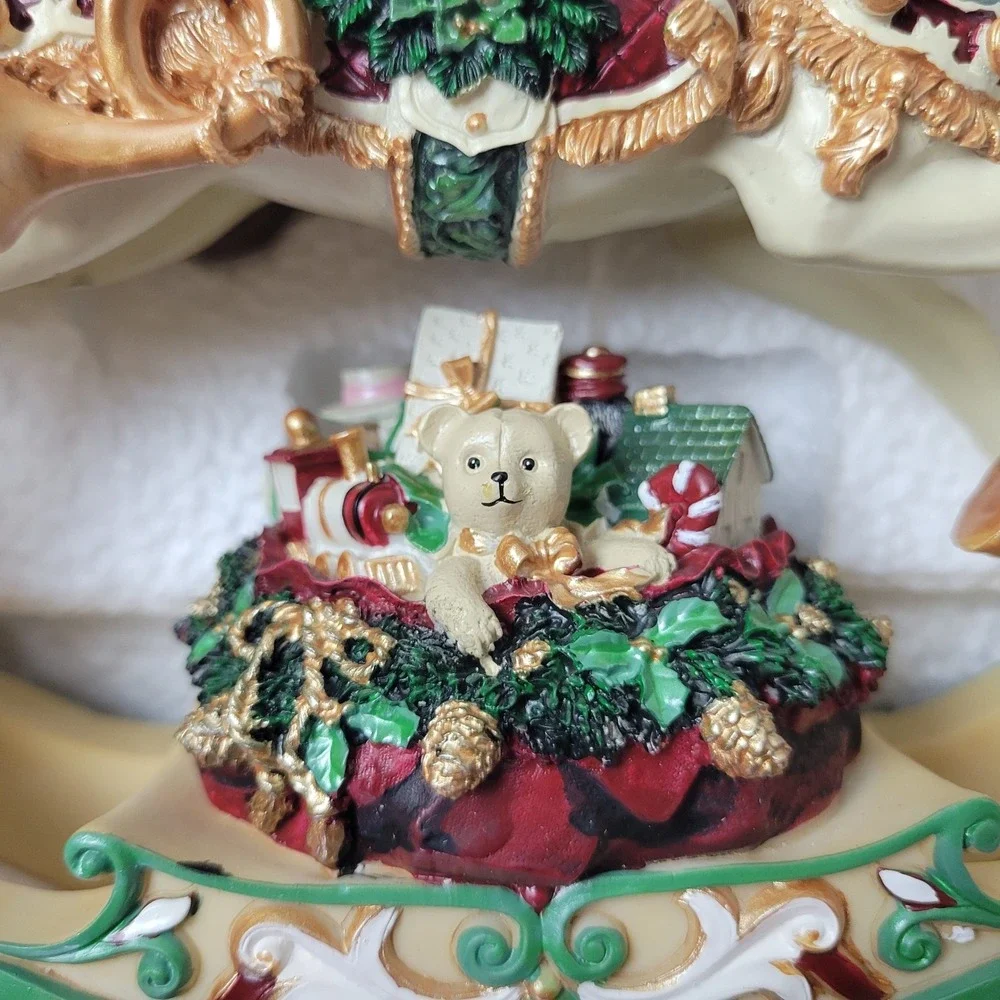 San Francisco Music Box Co Christmas Rhapsody Rocking Horse Figurine Toyland 8in